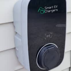 32a Smaer EV call charger installed on external wall