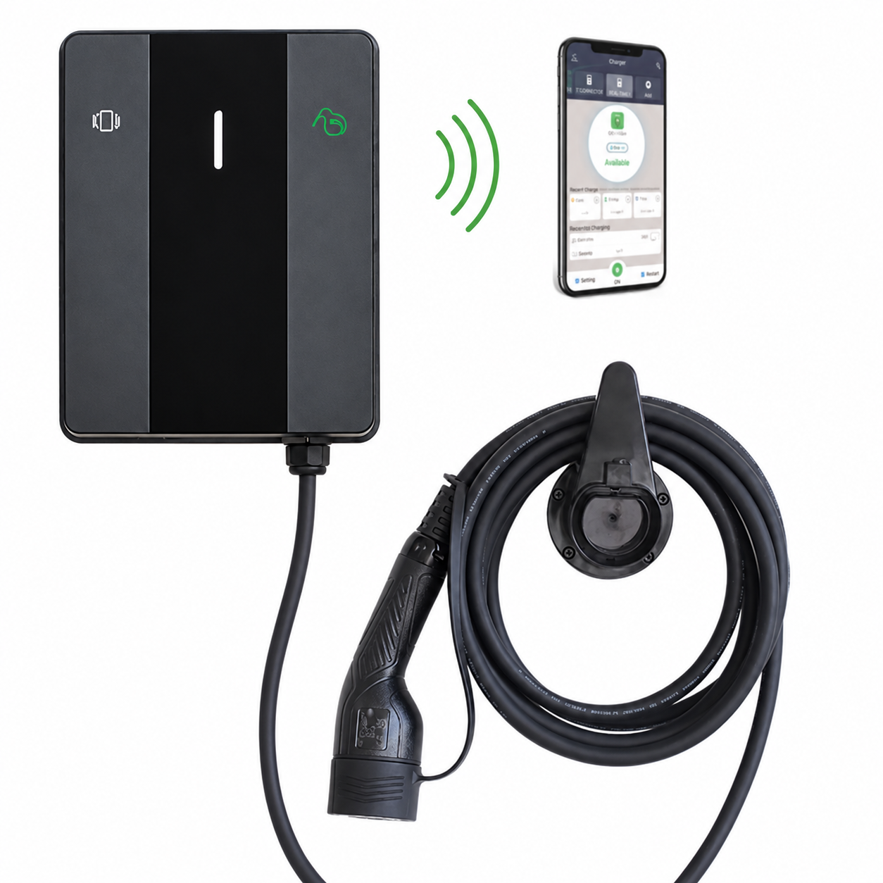 Smart ev wall charger with app