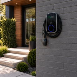 Alternative view of Smart EV Wall Charger 7.4kW – Solar & WiFi, 6m Type 2 Cable
