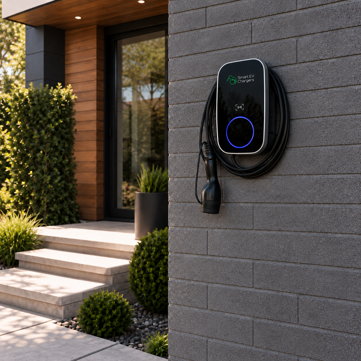 Smart EV Wall Charger 7.4kW – Solar & WiFi, 6m Type 2 Cable - Image 2