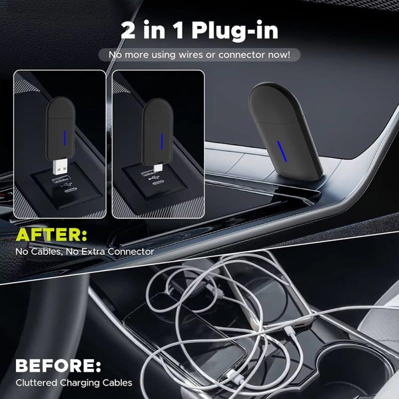 Wireless Carplay & Android Auto Adapter - Smart EV Chargers NZ