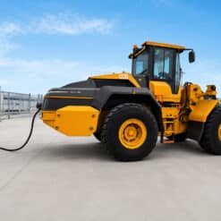 240kW charger charging a loader